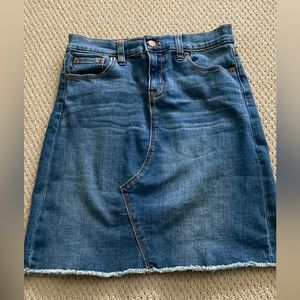 J. Crew 18 inch denim skirt size 2